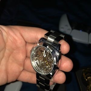 Forsining Skeleton Watch (Silver)